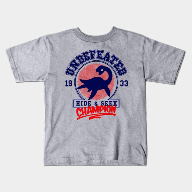 Undefeated Hide & Seek Champion Kids T-Shirt by StudioPM71